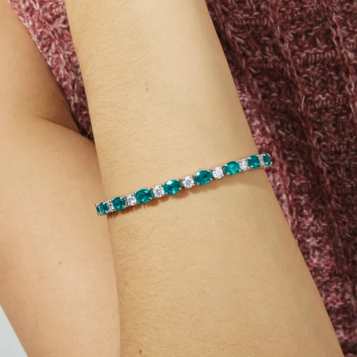 Detalle Pulsera Riviere Cuarzo Verde Luxenter